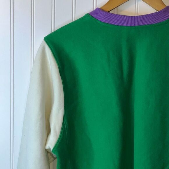 Champion Reverse Weave Callout Oversized Color Block Sweatshirt Size Xsmall - Picture 9 of 12